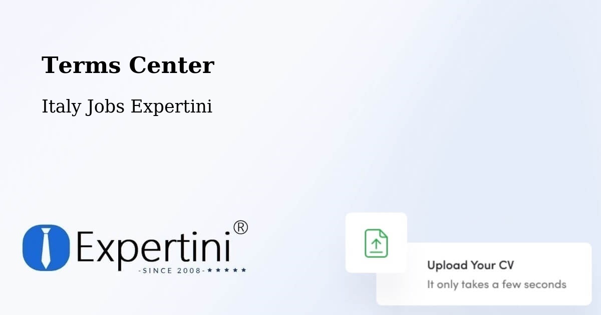 Terms of Service – Cesate - Italy Jobs Expertini